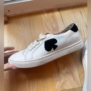 Kate spade “spade” sneakers black and white size 11